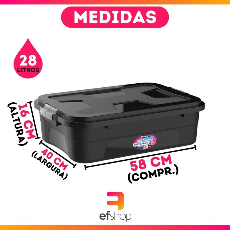 2点SET CONTAINER TABLE TOP 50L 74L Container 50L c/ Roda e Tampa – Niquelart